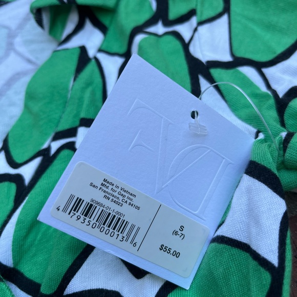 DVF for Gap Kids Small (6-7) Green Wrap Romper Dress NWT Diane Von Furstenberg - Picture 6 of 7